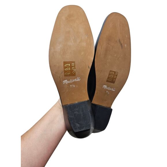 NEW Madewell 7.5 Jesse Western Mule Black Leather Minimalist Clog Classic - Picture 4 of 6